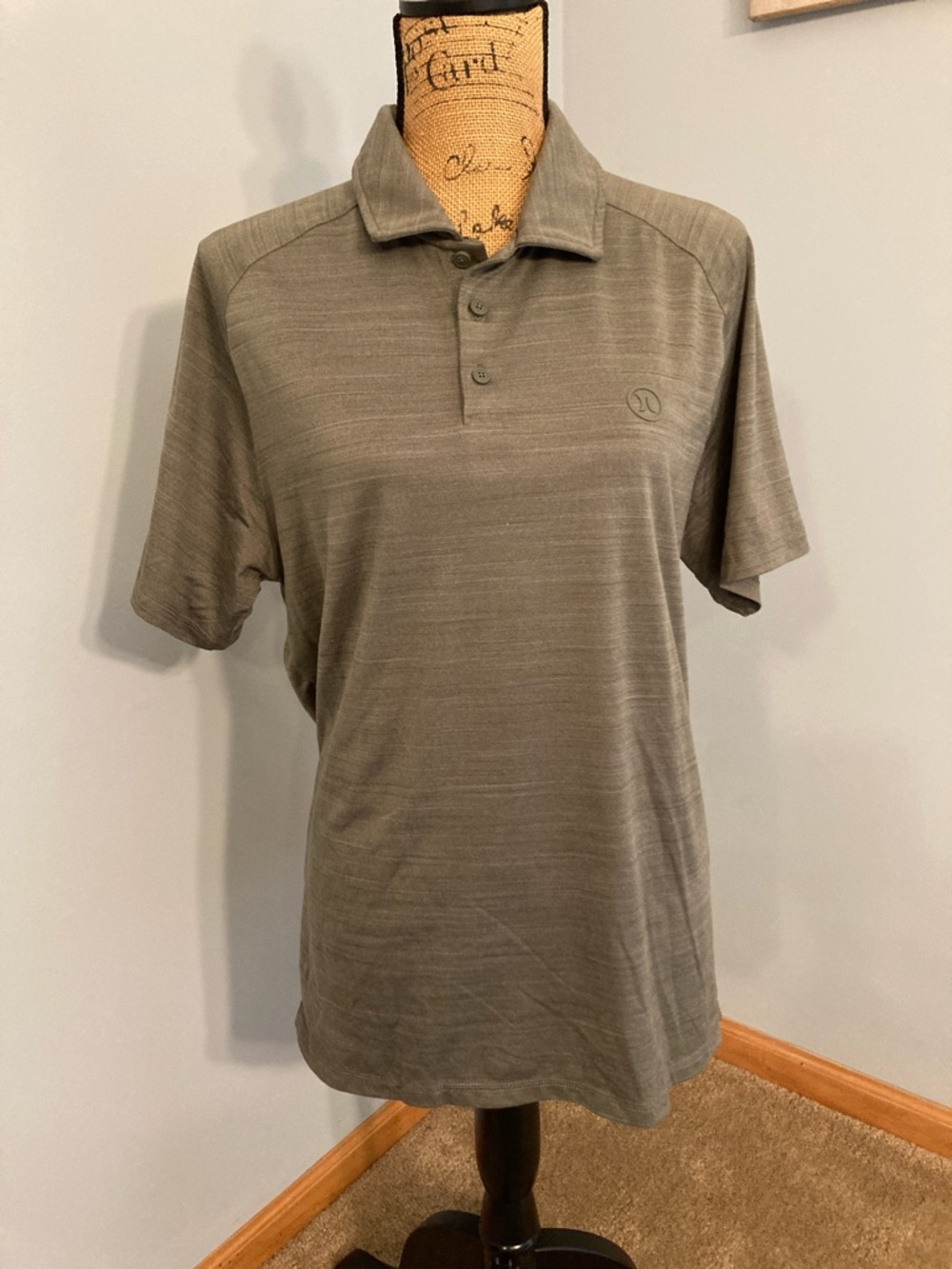 NWOT Hurley Men's Short-Sleeve Polo Men Size M Heather Gray